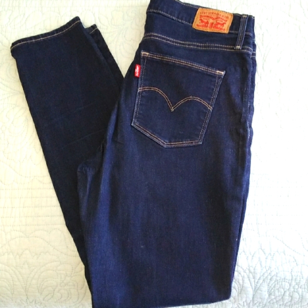 Levi's Dark Blue Slimming Skinny Jeans, Good Condition